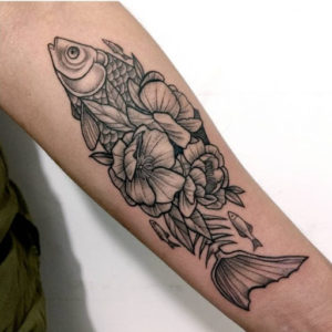 fish arm tattoo design